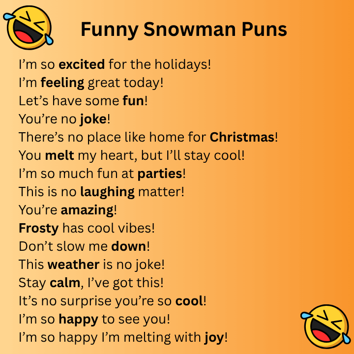 Funny Snowman Puns