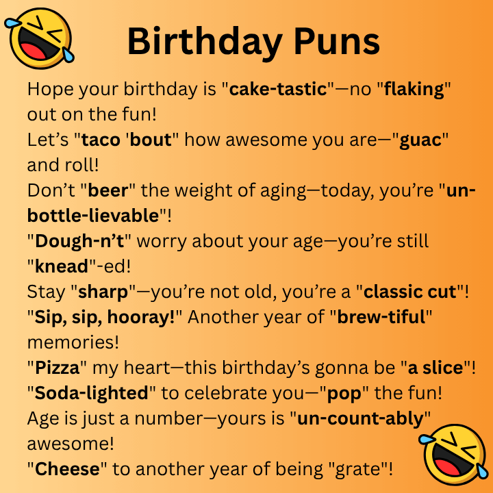 Birthday Puns