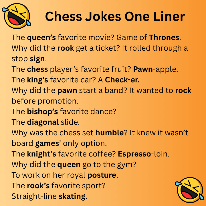 Chess Jokes One Liner