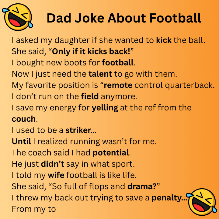 Dad Joke About Football