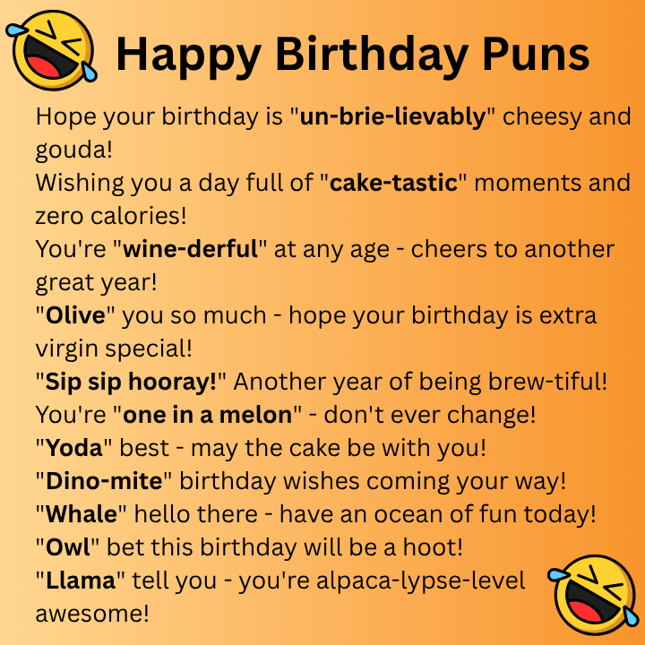 Happy Birthday Puns