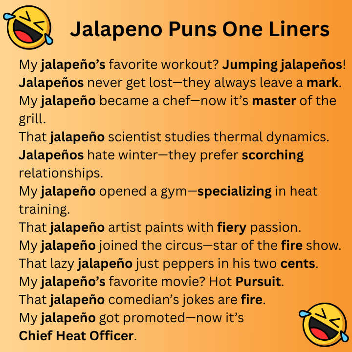 Jalapeno Puns One Liners