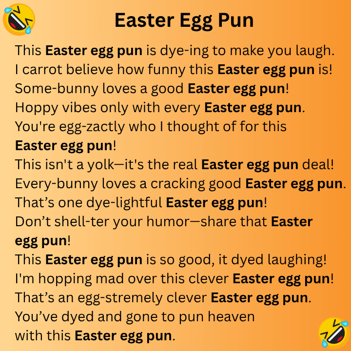 Easter Egg Pun