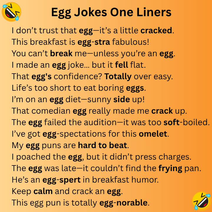 Egg Jokes One Liners