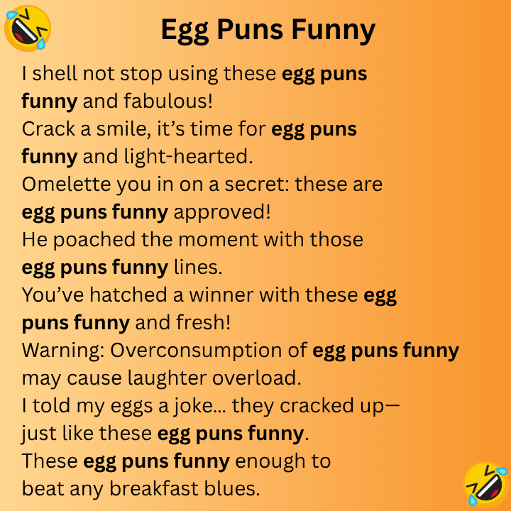 Egg Puns Funny
