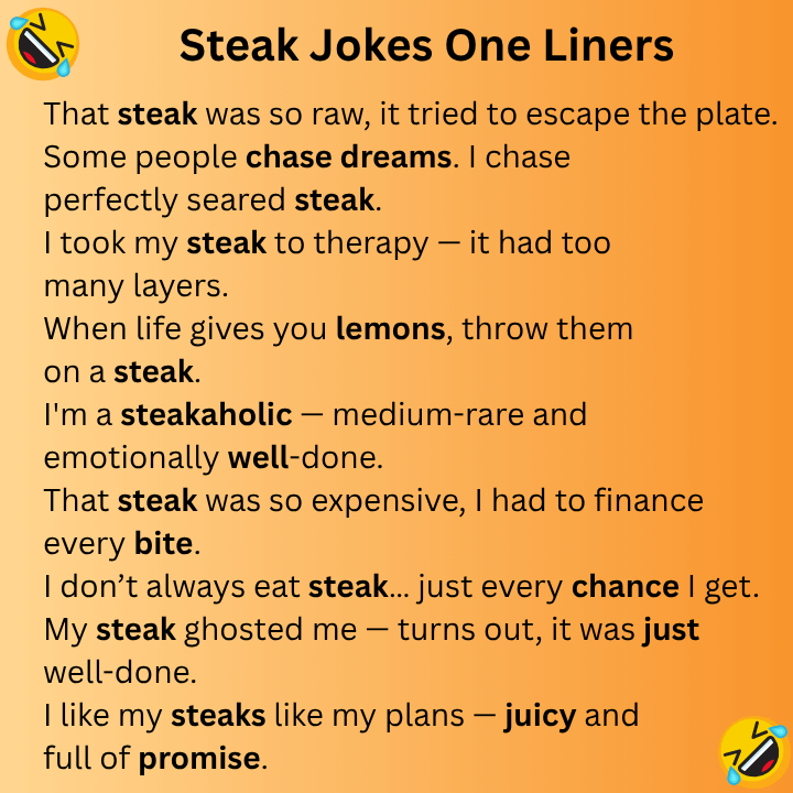 Steak Jokes One Liners
