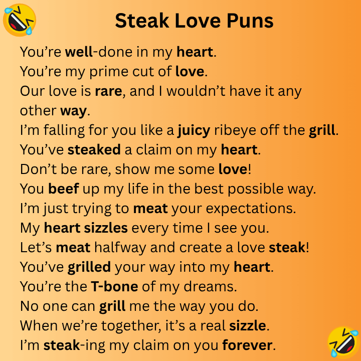 Steak Love Puns