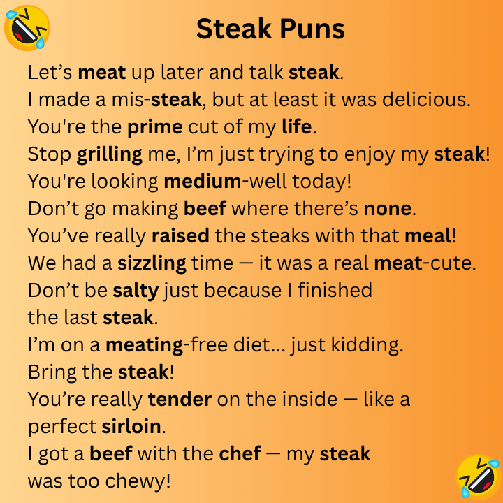 Steak Puns