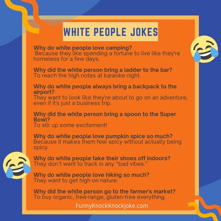 WHITE People Jokes