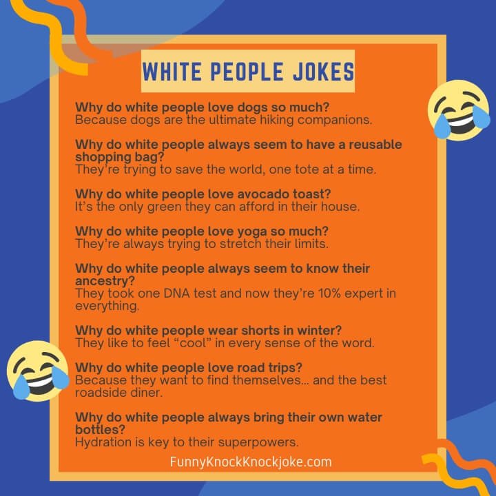 WHITE People Jokes 2024