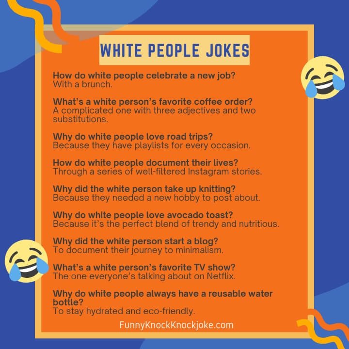 WHITE People Jokes