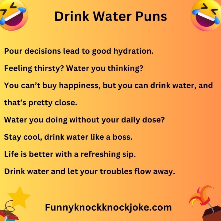 Drink Water Puns 