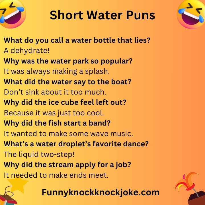 Short Water Puns