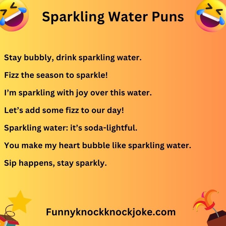 Sparkling Water Puns 