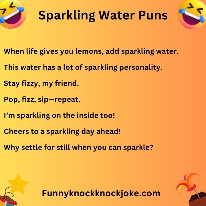 Sparkling Water Puns