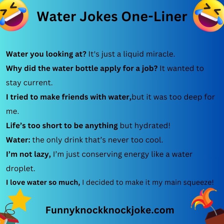 Water Jokes One liners 