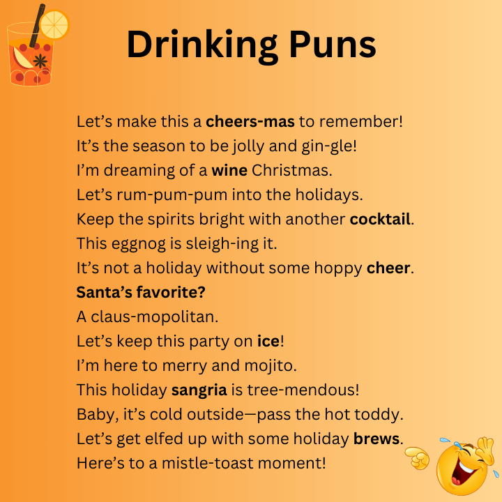 Holiday Drinking Puns