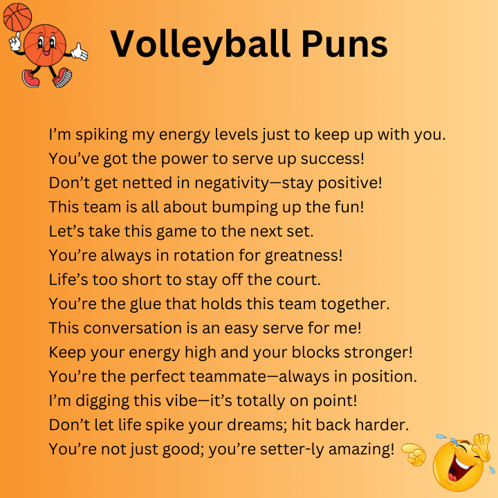 Volleyball Puns