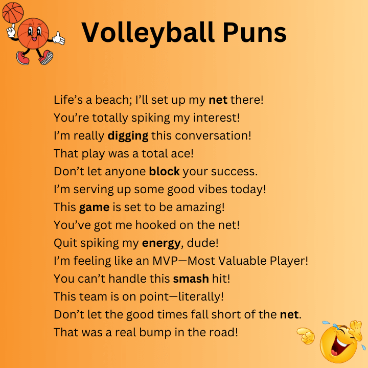 Funny Volleyball Puns