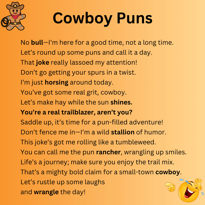 Cowboy Puns