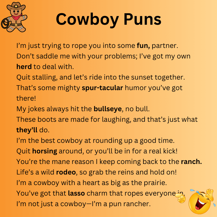 Cowboy Puns One Liners