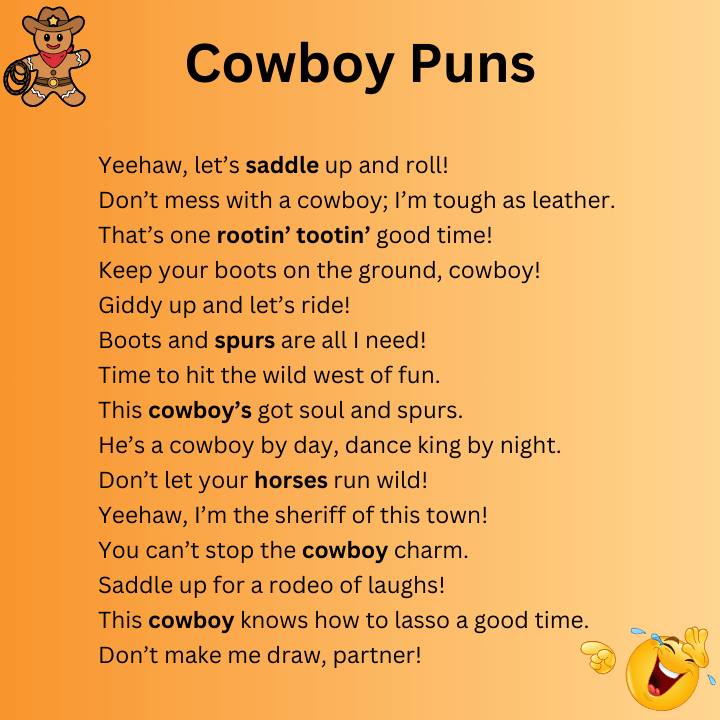 Short Cowboy Puns