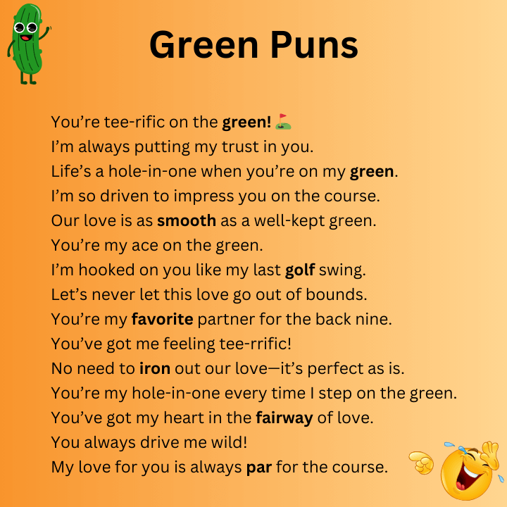 Golf Green Puns