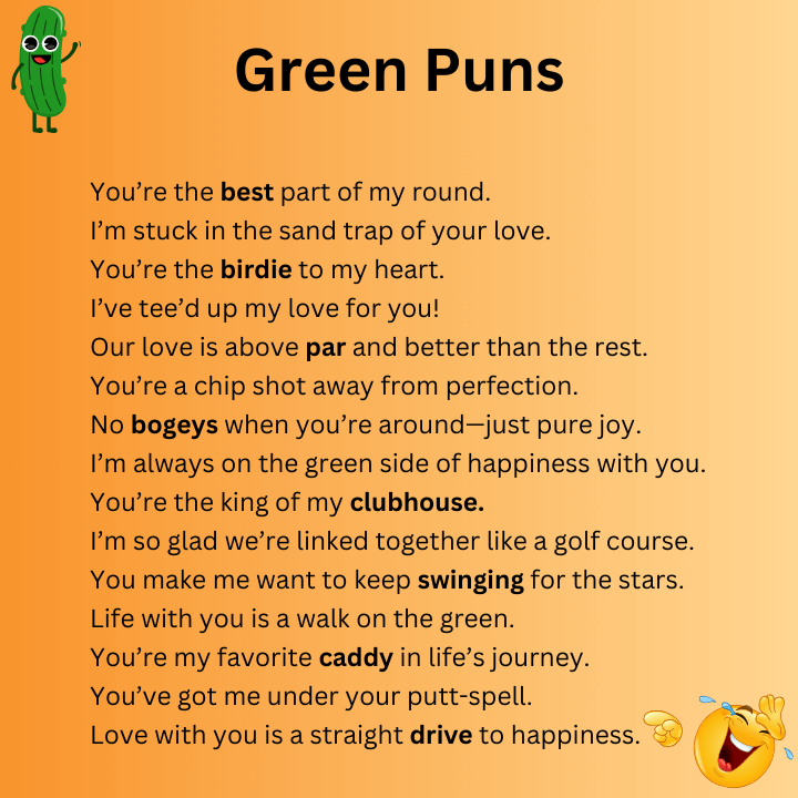 Golf Green Puns