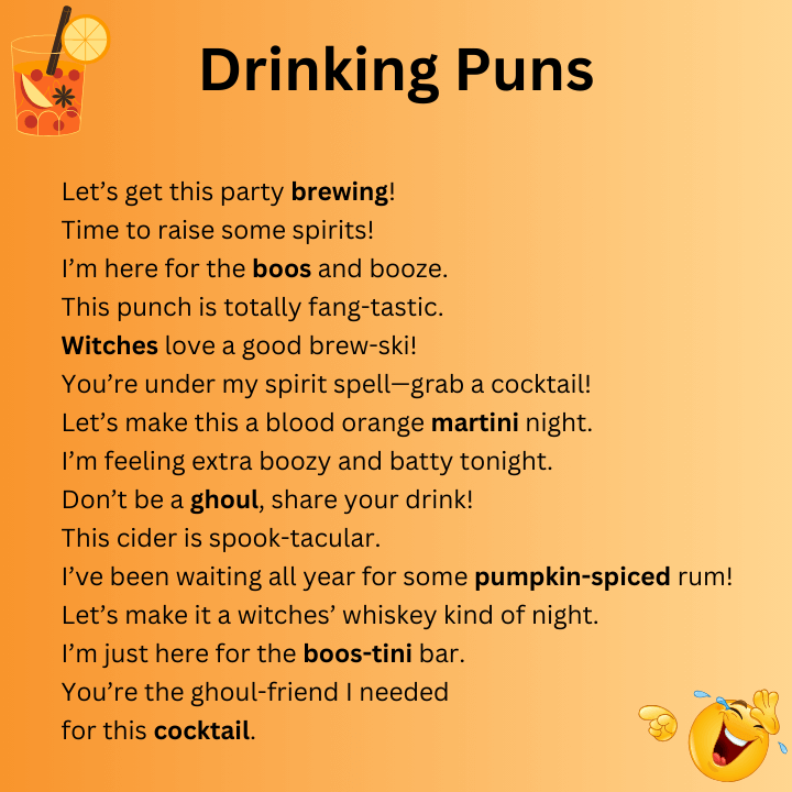 Halloween Drinking Puns