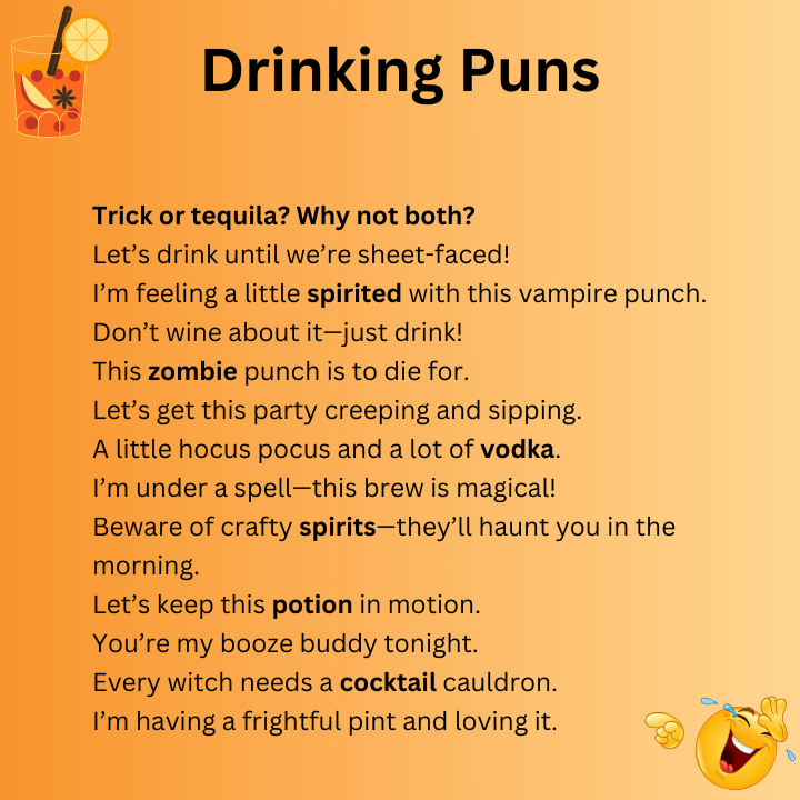 Halloween Drinking Puns