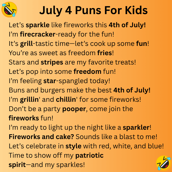July 4 Puns For Kids