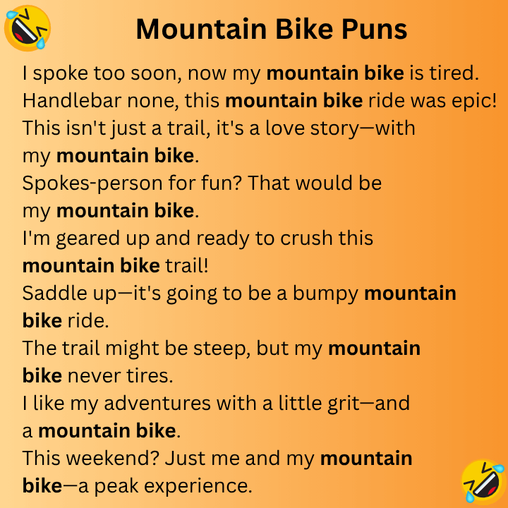 Mountain Bike Puns