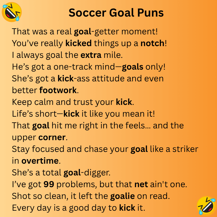 Soccer Goal Puns