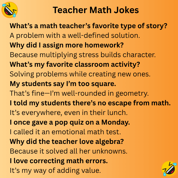 Teacher Math Jokes