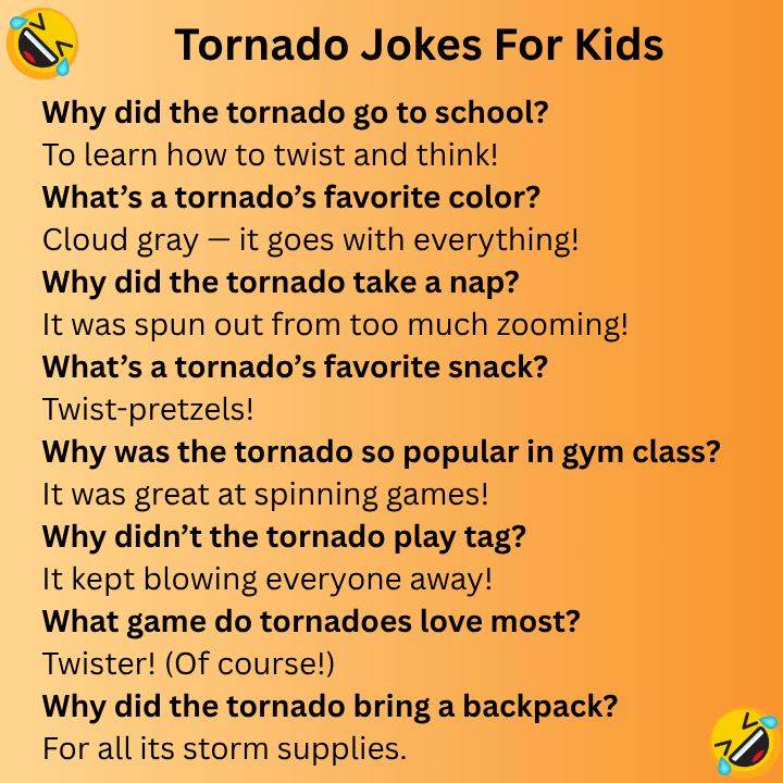 Tornado Jokes For Kids